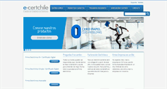 Desktop Screenshot of e-certchile.cl